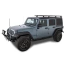 Bagażnik dachowy Pioneer Platform 6 czarny 1800 x 1430 mm, ze wzmocnieniem Backbone RLT600 Jeep Wrangler JK 4D